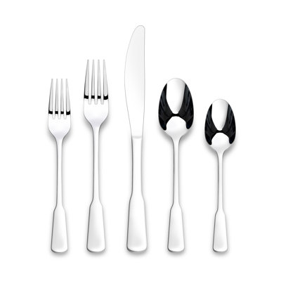 Yesenia 18/0 Stainless Steel Satin/Mirror 45 Pieces Flatware Set
