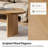 Jesusa Modern 47"W Oval Coffee Table with Solid Wood Adjustable Legs