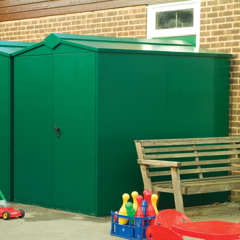 Centurion 5 ft. W x 7 ft. D Apex Metal Shed, Grey