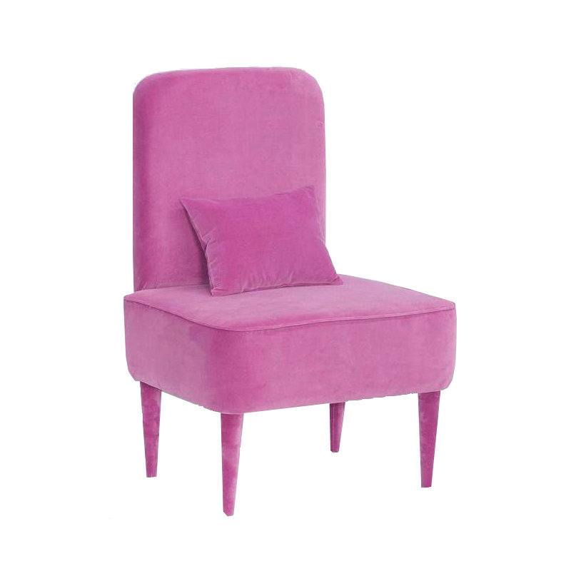 Pastel Upholstered Accent Chair, Pink