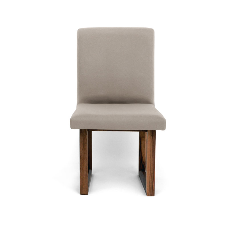 C2 W 17.5'' H Upholstered Walnut Side Chair, Organza Velvet