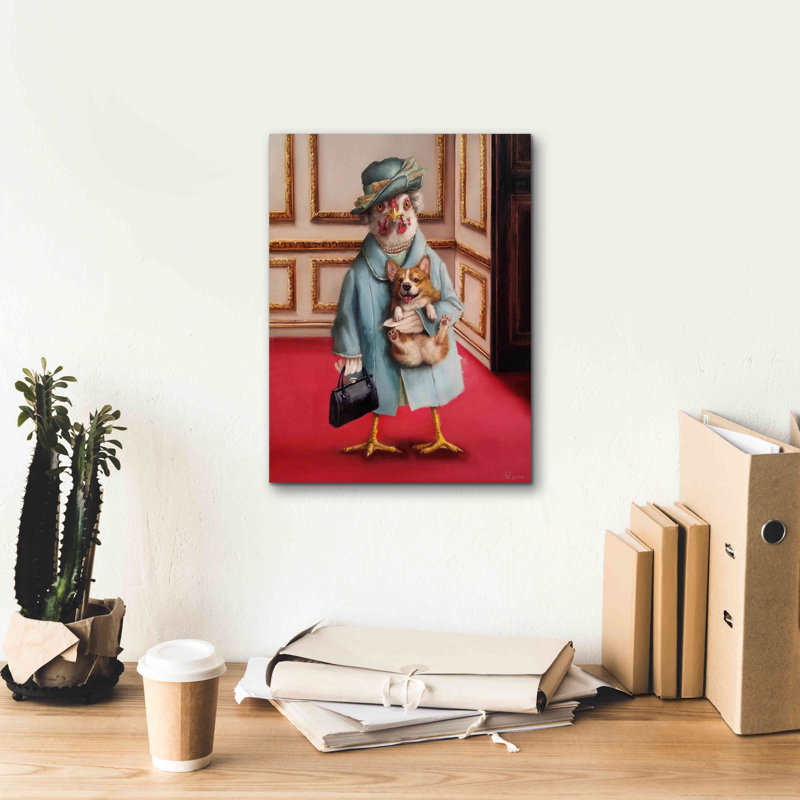 «Her Majesty» par Lucia Heffernan, H 16 po x l 12 po x P 0,75 po