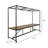 Solid Wood Top Metal Base Dining Table