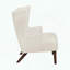 Fauteuil à oreilles contemporain, tissu chenille et pieds espresso-1392124188