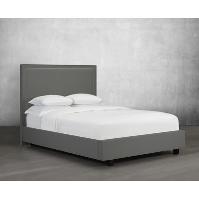 Lit plateforme tapissier avec rangement Strader