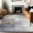 Machine Washable Indoor/Outdoor Xhevrie Gray Rug-1374393106