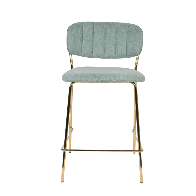 Jolien 26'' Counter Stool, Light Green, Gold/Light Green