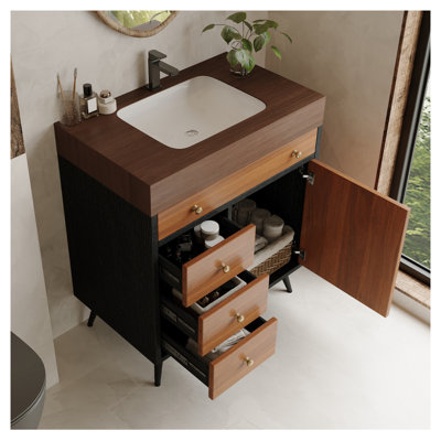 Meuble-lavabo Mid-Century