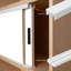 Rail de porte coulissante 1/2 po - ensemble supérieur et inférieur en plastique blanc 48 po, paquet de 3 - Outwater-118375694