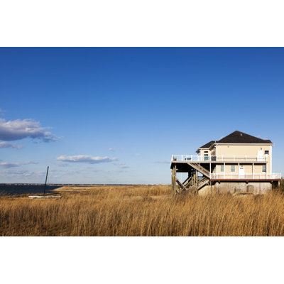 House On The Shore Hamptons Long Island - Wrapped Canvas Print