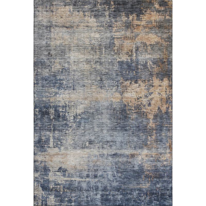 Premium Machine Washable Jerez AMF1217 Abstract Rug, Rectangle 8 pi x 10 pi