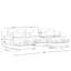 Canapé modulaire de 130 po de largeur-1816772379