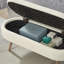 Banc de rangement avec repose-pieds ovale Luxury-139923766