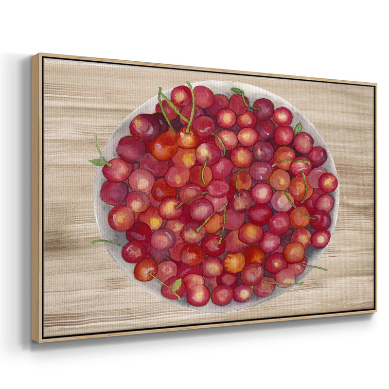 «Bowls Of Fruit IV», reproduction d'art sur toile, H 27 po x l 41 po x P 2 po, Bois naturel