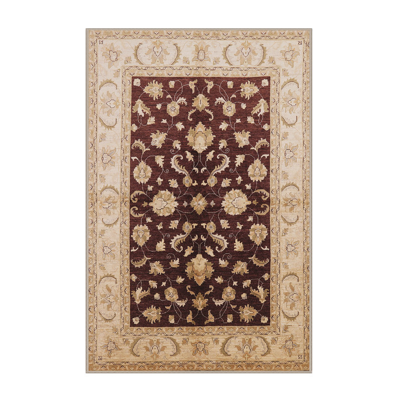 Tapis beige / brun Wyeth, Rectangle 2 pi x 4 pi