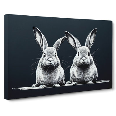 Two Rabbits Vol.1 - Wrapped Canvas