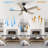 48-Inch  5-Blade Smart Ceiling Fan with Light-89999356