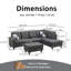 Canapé modulaire rembourré 3 pièces Quinnes-707492883-707492894