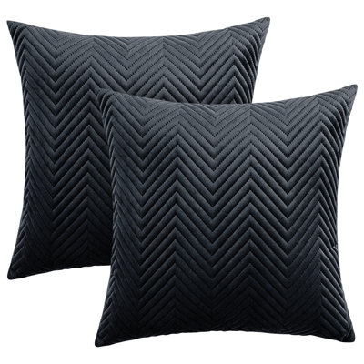 Aspire Homeware Embossed Square Velvet Cushion Cover