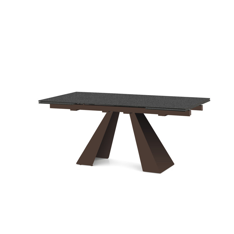 Desiderio Stone Dining Table, Brown