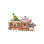 Kurt Adler LED Christmas Figurine, Gingerbread Train, 7in