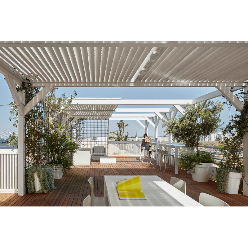 Jut Plastic/Resin Dining Table, White, 180x90x75