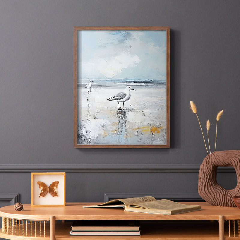 NAUTICAL Series CDXLIX - Impression encadrée de qualité supérieure - Prêt à être accroché - Aucun clou requis, Noyer