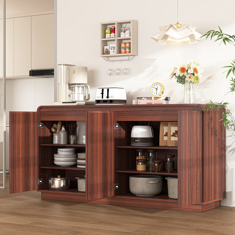 Delicia 4 portes avec 3 armoires, Noyer