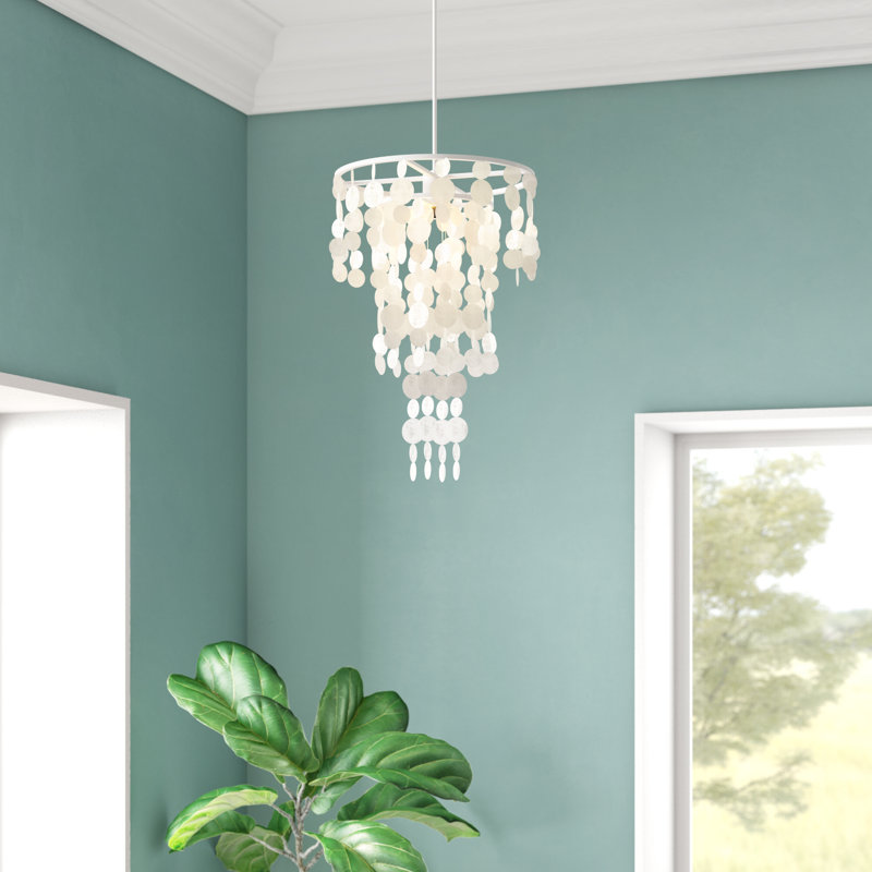 Bullock 1 - Light White Unique/Statement Pendant