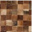 Barr Hand Woven Leather Brown/Light Brown Rug