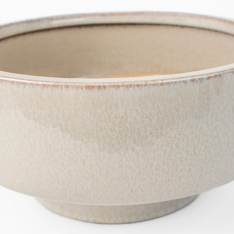 Elevated Earthenware Decorative Bowl 1