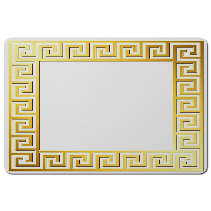 Mignon Polyester-Coated Hardboard No Pattern Rectangle Placemat