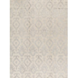 Wool Ikat Area Rug in Light Gray/Beige