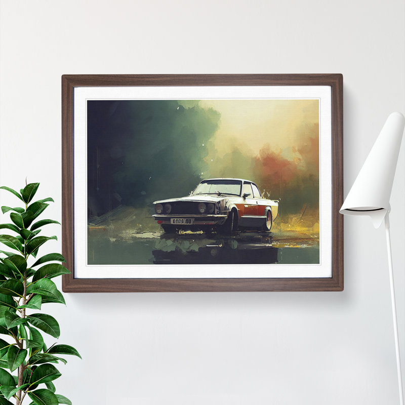 Concept Car Vol.2 - Framed Print, 46cm H x 64cm W x 2cm D, Walnut