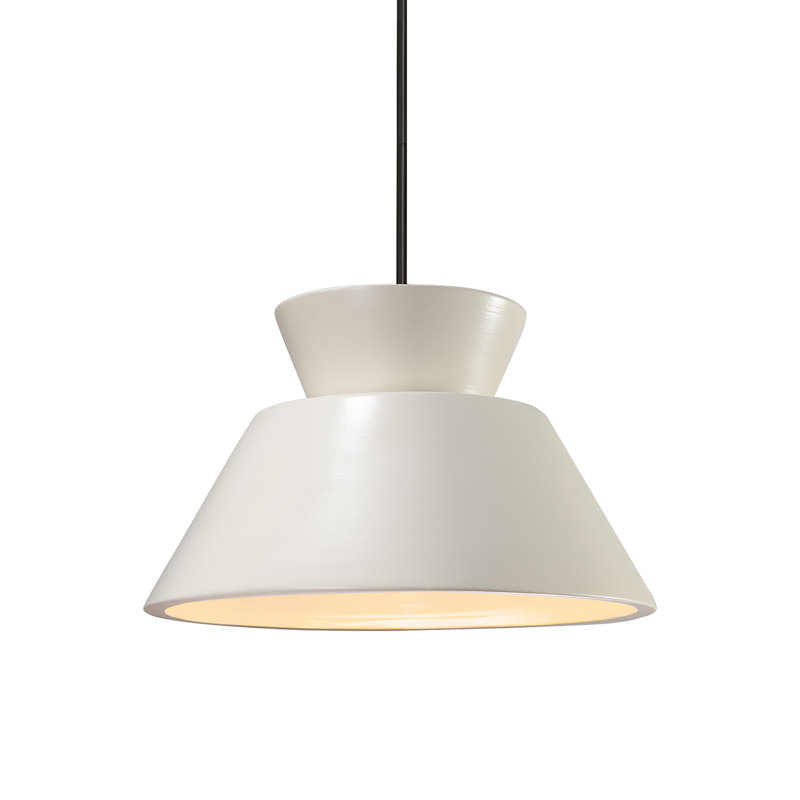 Suspension trapézoïdale - tige rigide, Noir mat, DEL (intégrée), Blanc mat
