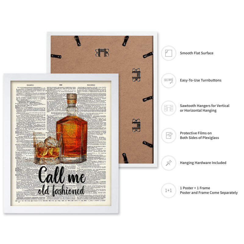 Call Me Old Fashioned, Poster, White Framed, 16"H x 20"W
