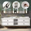Support mural pour meuble-lavabo double - base seulement (plateau non inclus)