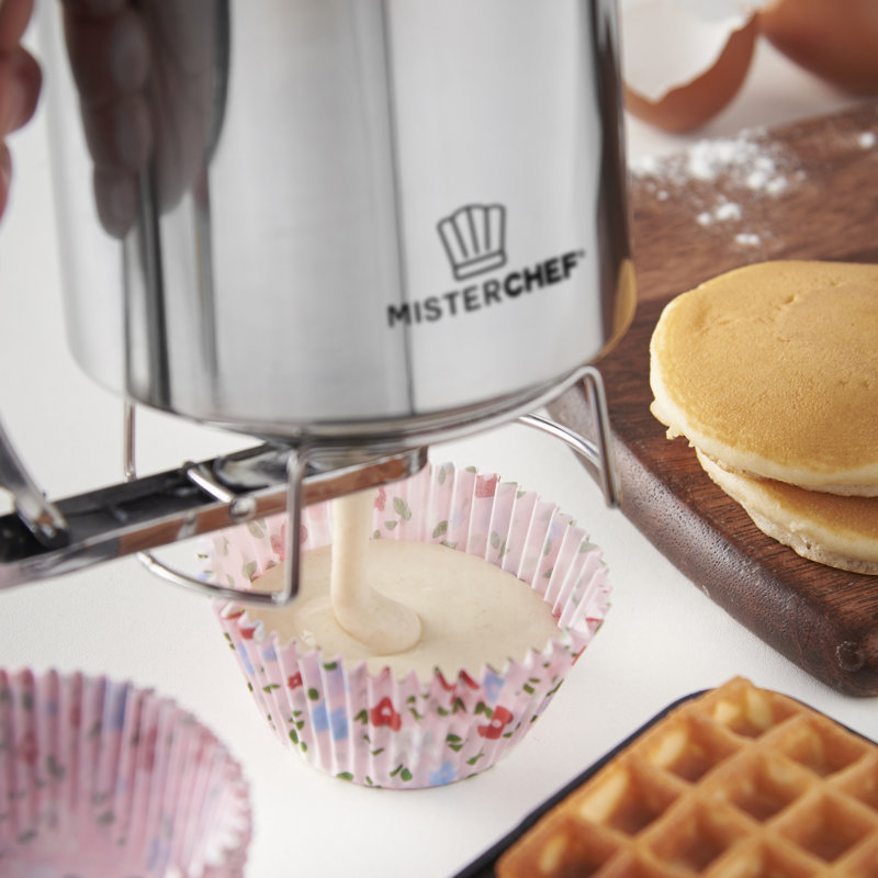 MisterChef 2-Piece Stainless Steel Batter Dispenser
