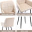 2 chaises de salle à manger en velours crème avec. Une expérience confortable. Conception ergonomique pour une meilleure posture. Revêtement anti-déchirure et boulochage. Structure thermolaquée stable. Protecteurs de plancher antidérapants. Facile