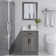 Lachine 24'' Single Bathroom Vanity with Carrara Marble Top with Mirror