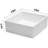 15" x 15" White Ceramic Square Vessel Bathroom Sink Drop-in Vanity Sink