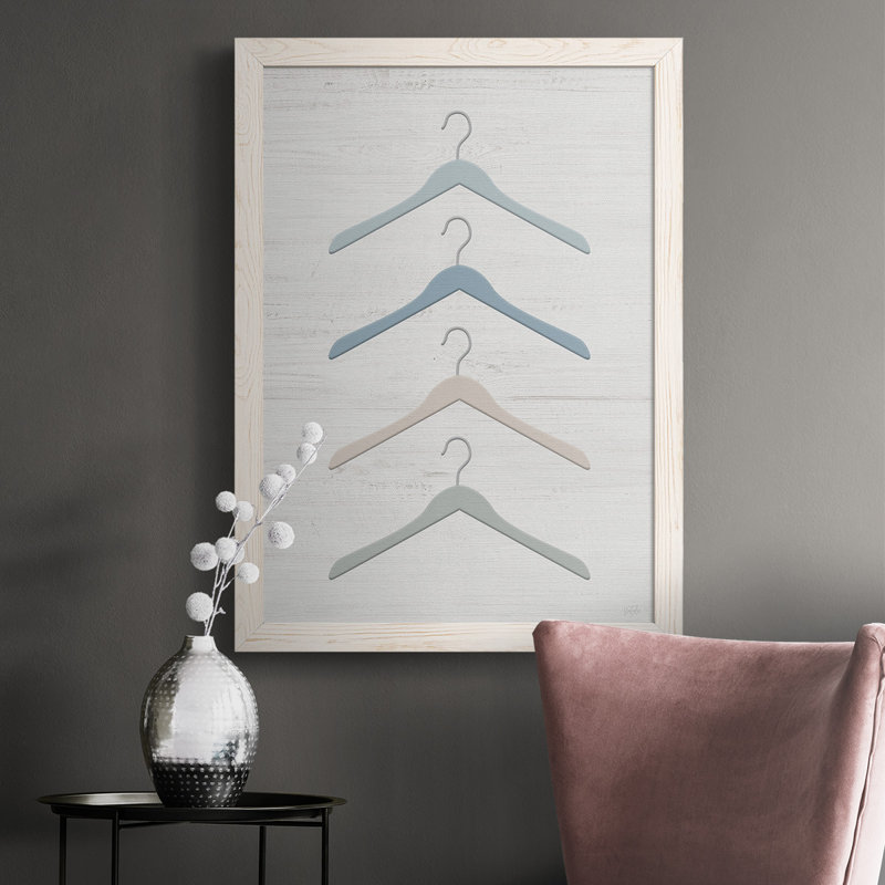 " Laundry Hangers ", White, 43.5" H x 31.5" W x 1" D
