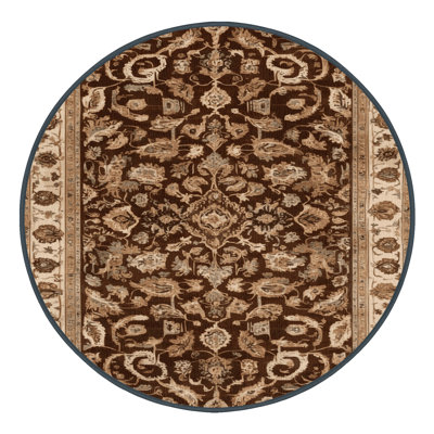Machine Washable Persian Brown Area Rug