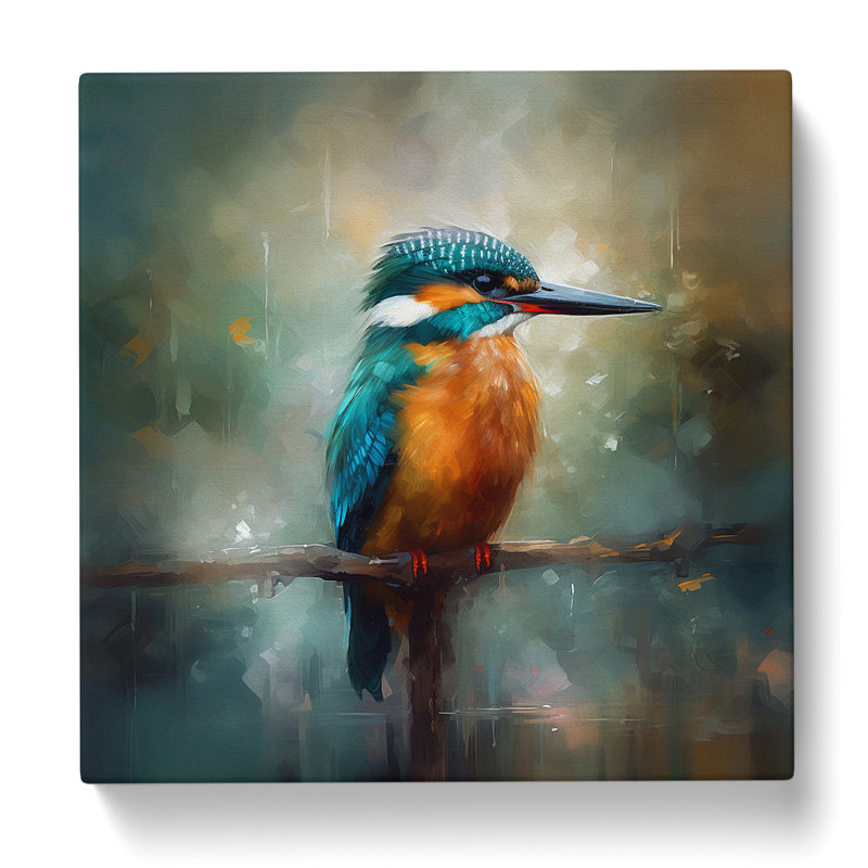 Kingfisher Impressionism - No Frame Print