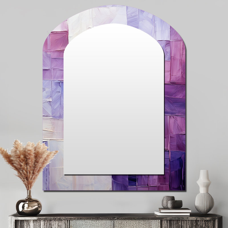 Lilas Lattices Abstract Shapes, 43 po x 33 po