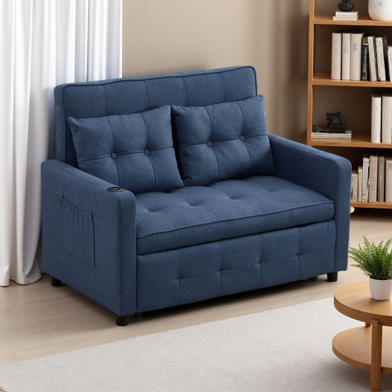 Canapé-lit convertible 3 en 1 Sleeper Chair, Marine