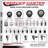 3.5 Inch_316SS_Polyurethane ½ Inch Threaded Stem Caster Set 2 Lock Brake