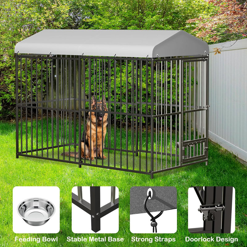 Chenil d'extérieur pour chien à l'extérieur de l'enclos robuste pour chien