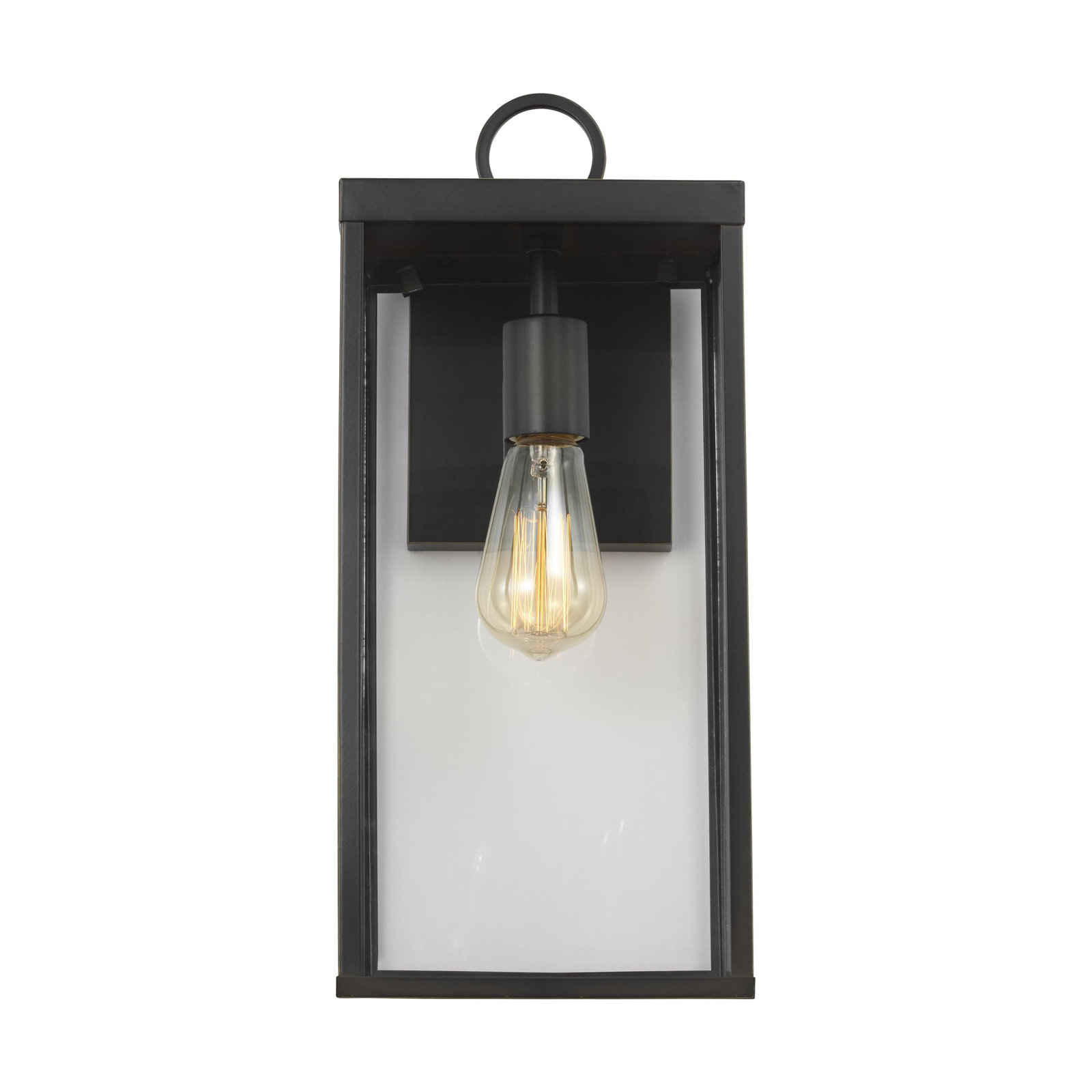Howell Wall Lantern, Antique Bronze, 16.25" H x 7" W x 6.5" D