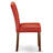 7 Piece Dining Set Consist of a Rectangle Dining Room Table and 6 Firebrick Red Faux Leather Upholstered Parson Chairs, Mahogany-1383257648-1466185107-1466185106